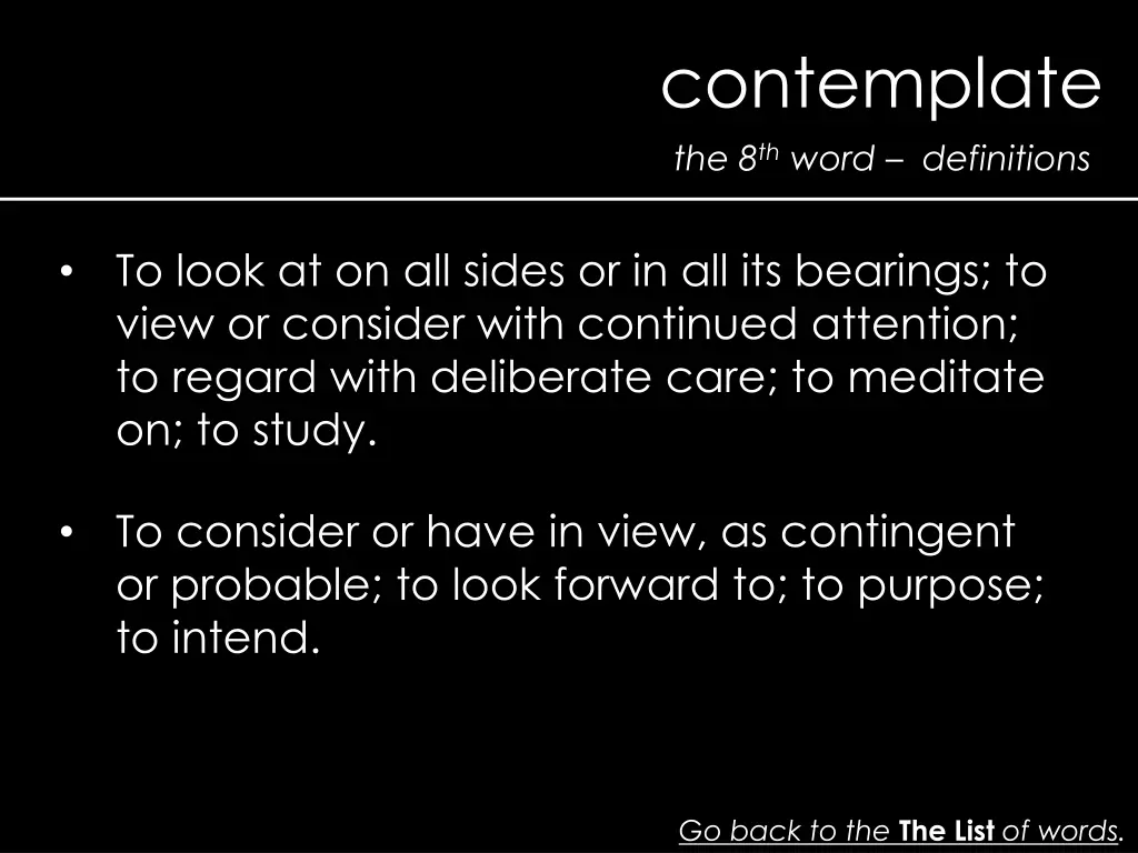 contemplate 1