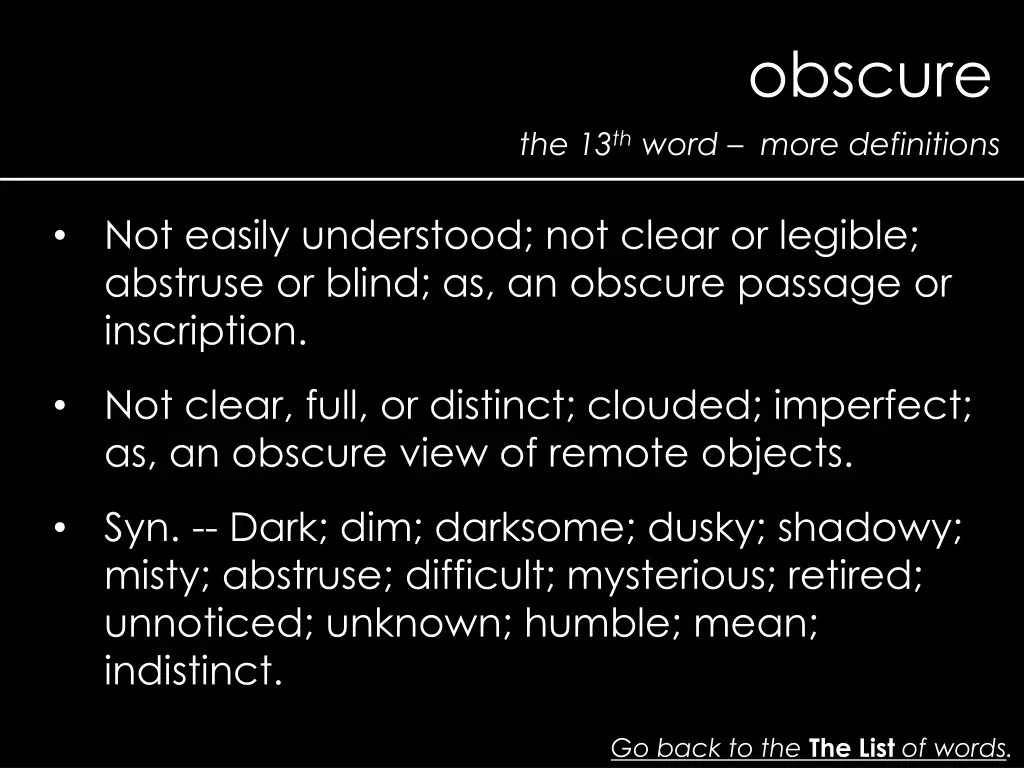 obscure 2