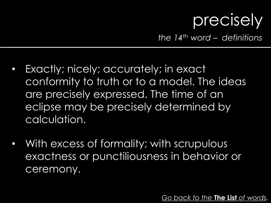 precisely 1