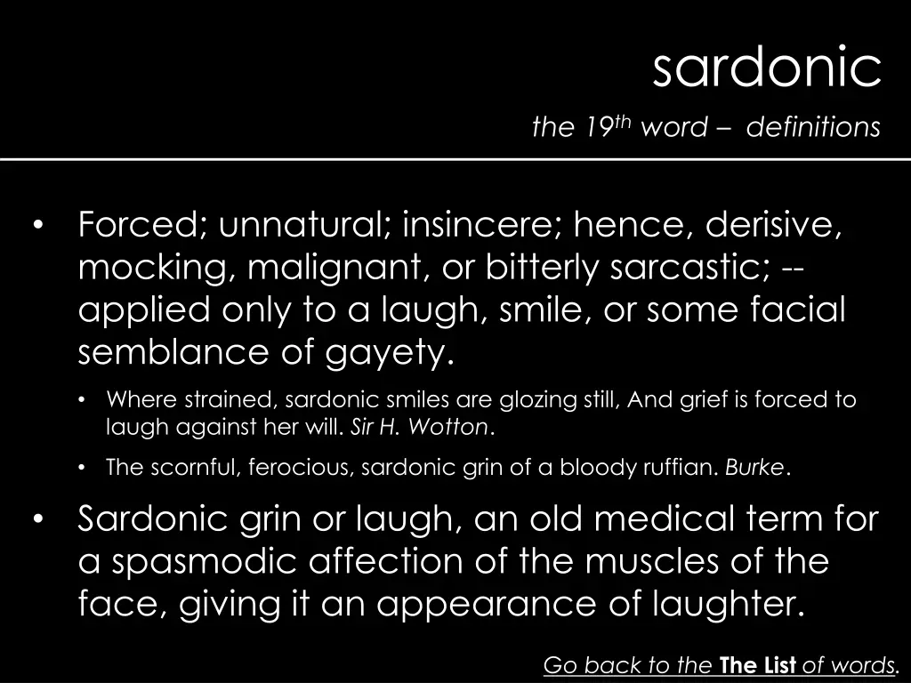 sardonic 1