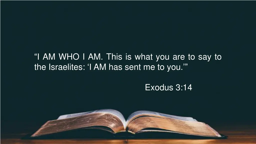 i am who i am this is what
