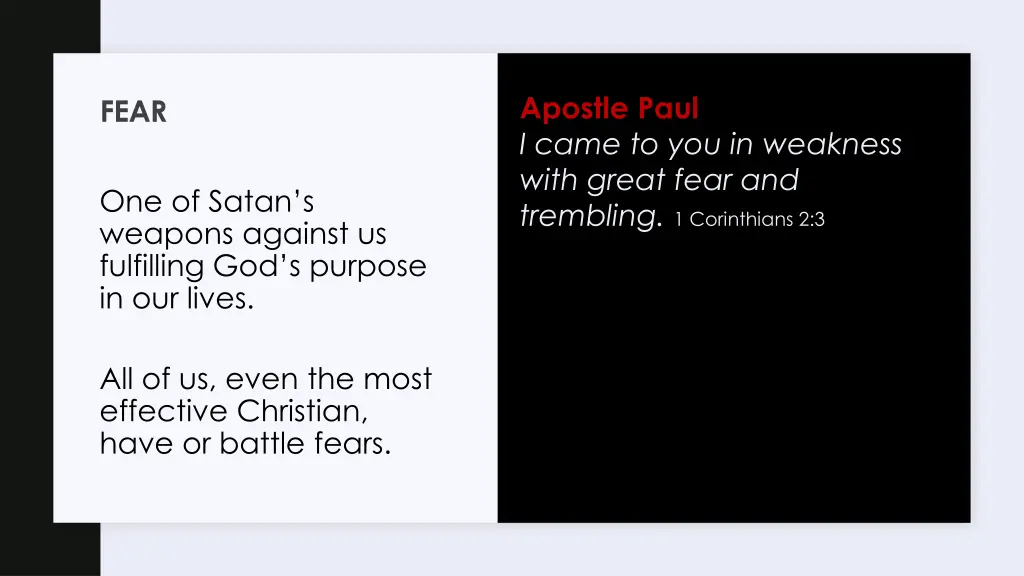 apostle paul i came to you in weakness with great
