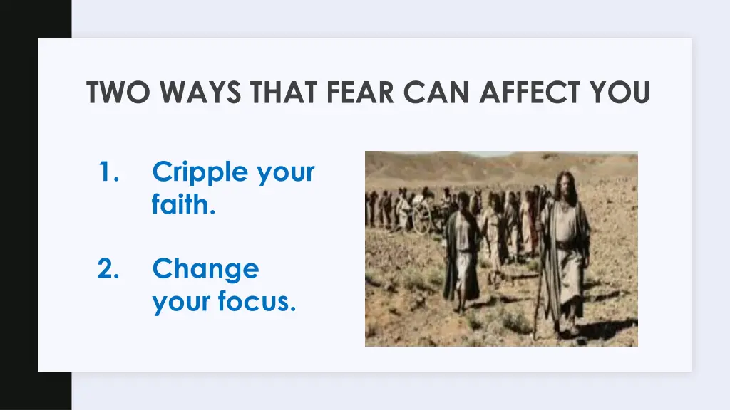 two ways that fear can affect you