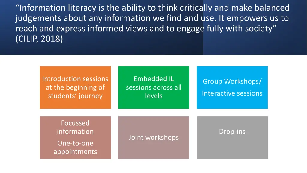information literacy is the ability to think