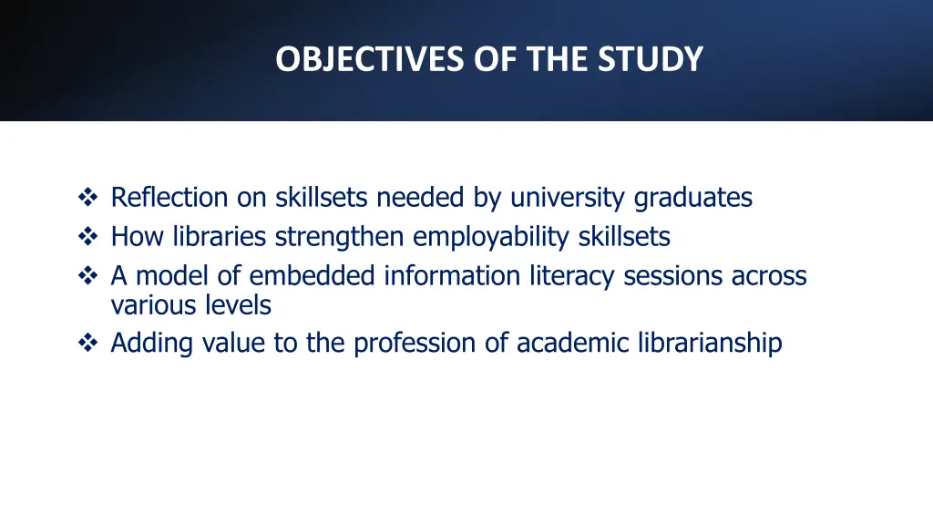 objectives of the study
