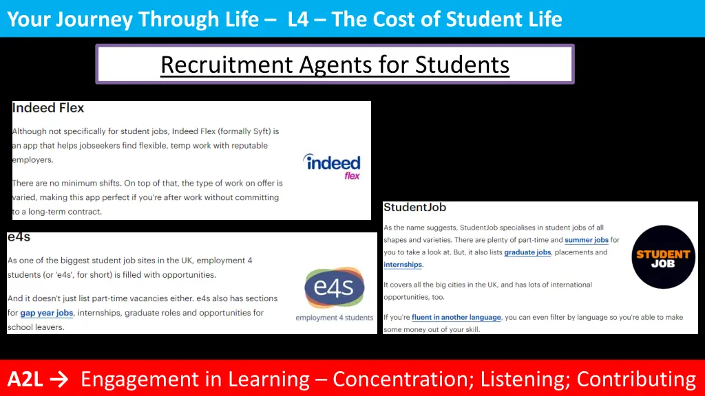 your journey through life l4 the cost of student 12