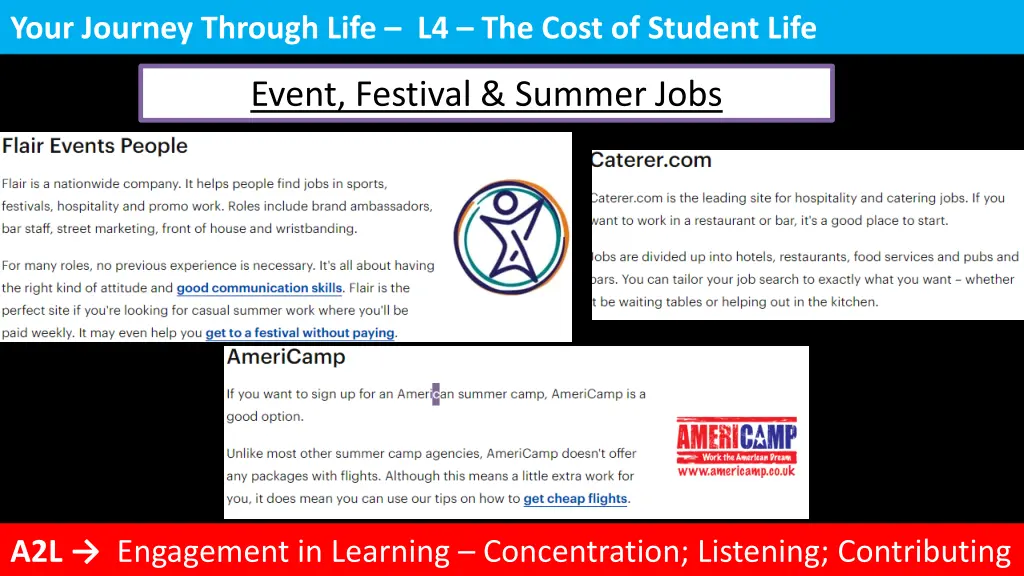 your journey through life l4 the cost of student 13