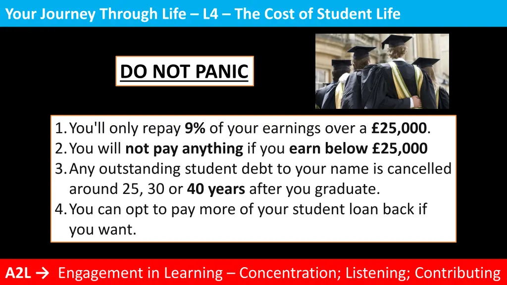 your journey through life l4 the cost of student 7