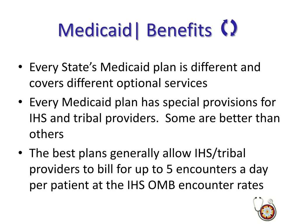 medicaid benefits