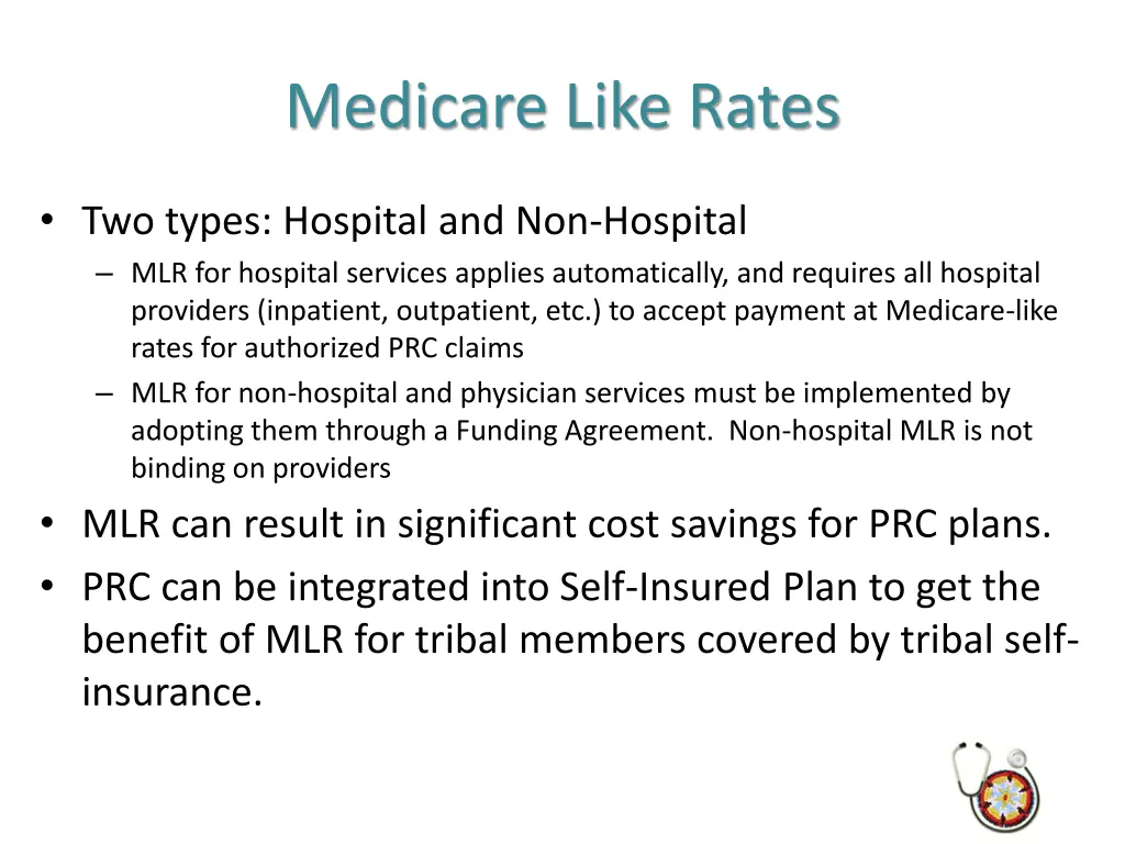 medicare like rates