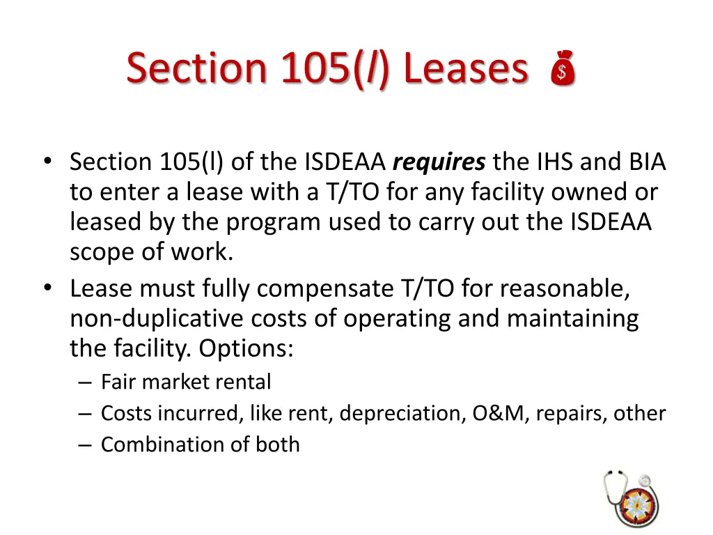section 105 l leases