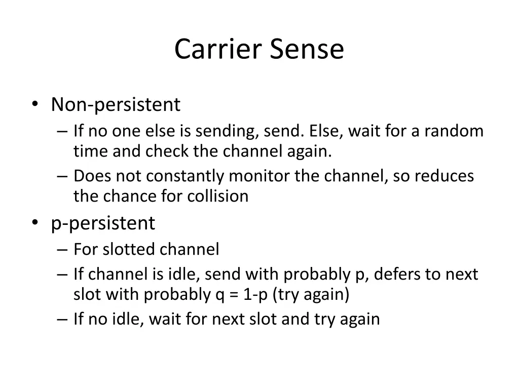 carrier sense 1
