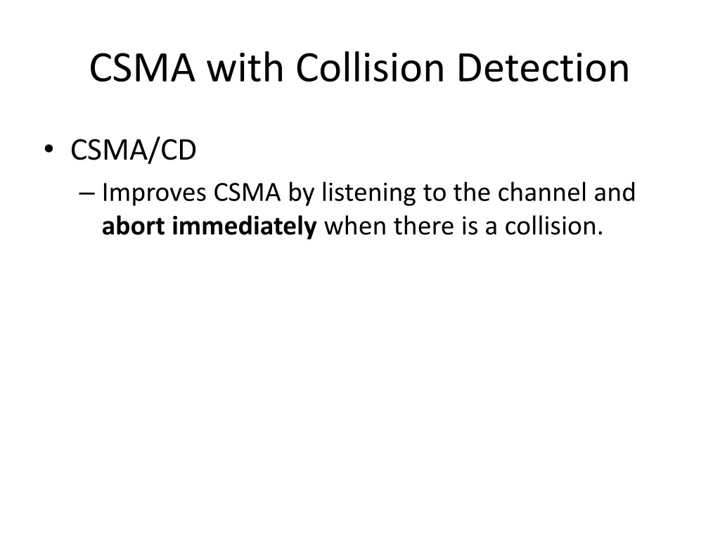 csma with collision detection