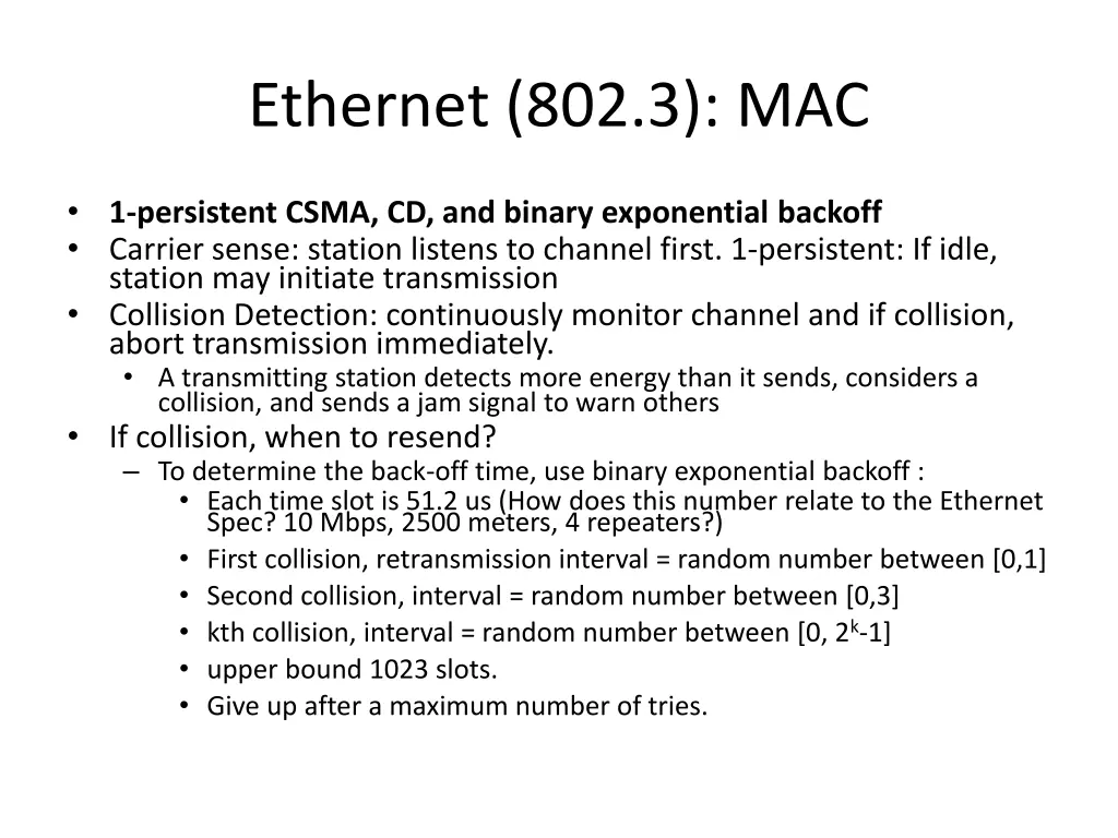 ethernet 802 3 mac