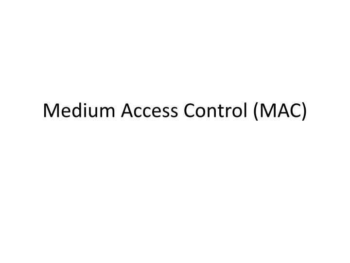 medium access control mac