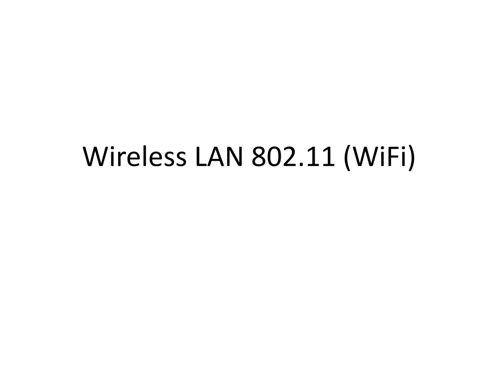 wireless lan 802 11 wifi