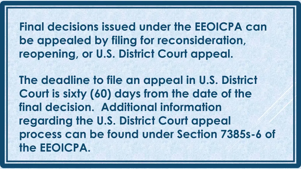 final decisions issued under the eeoicpa