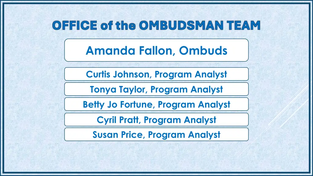 office of the ombudsman team office