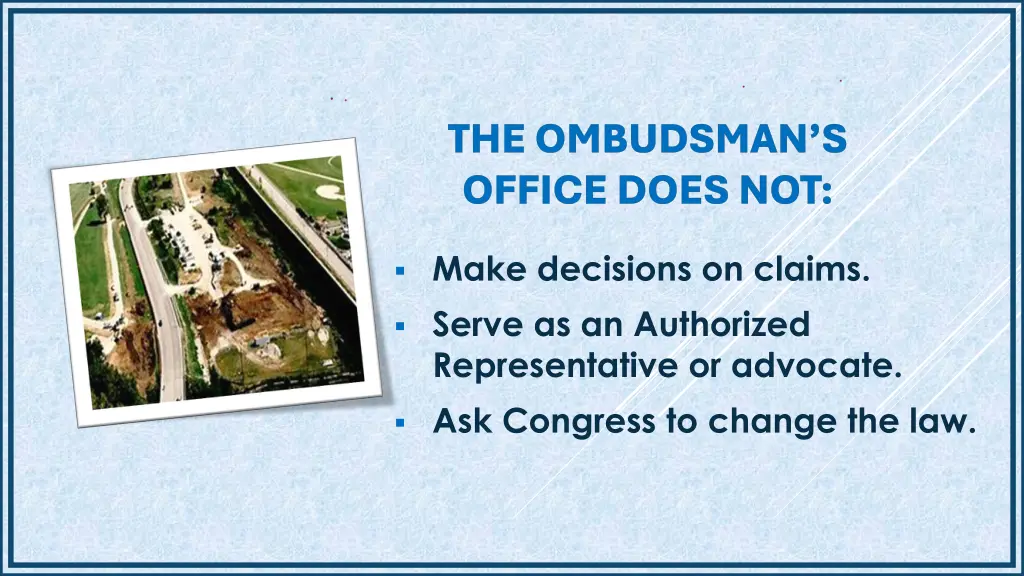the ombudsman s the ombudsman s office does