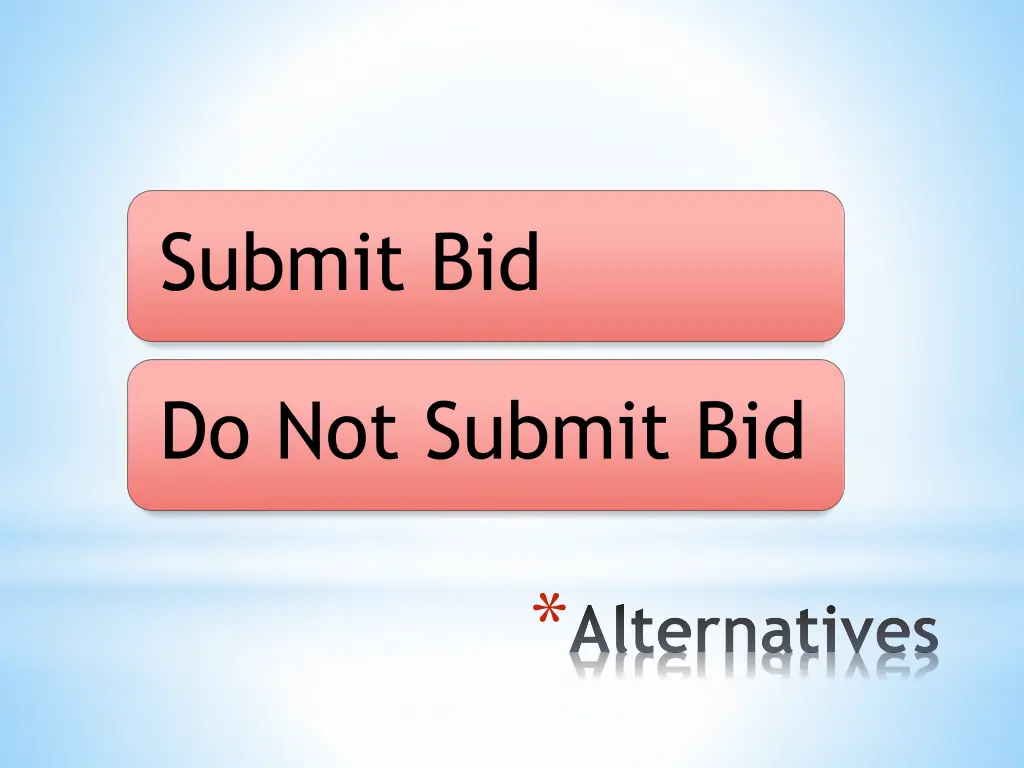 submit bid