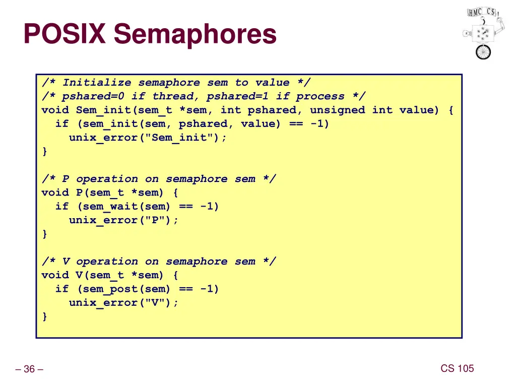 posix semaphores