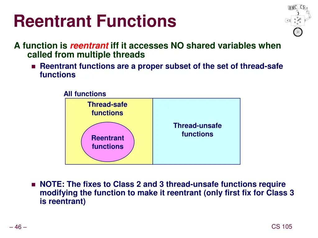 reentrant functions