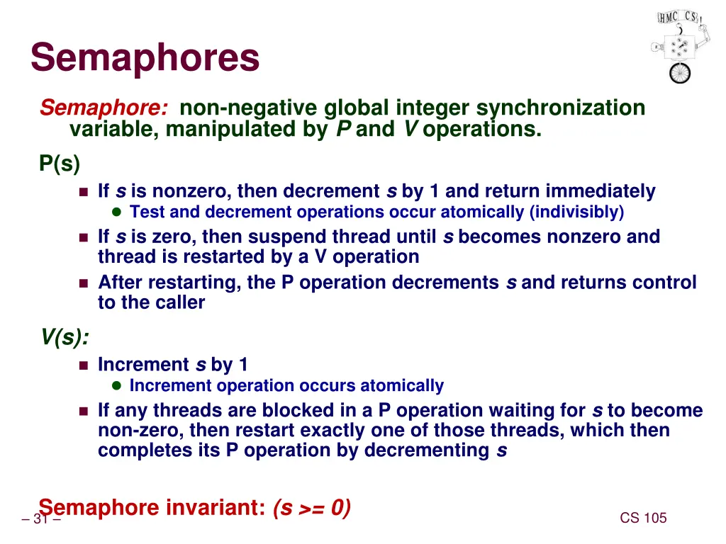semaphores