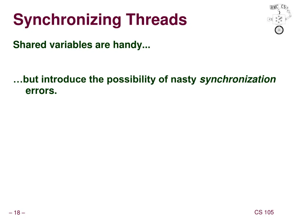 synchronizing threads