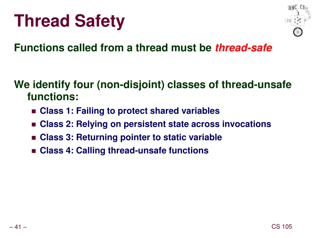 thread safety