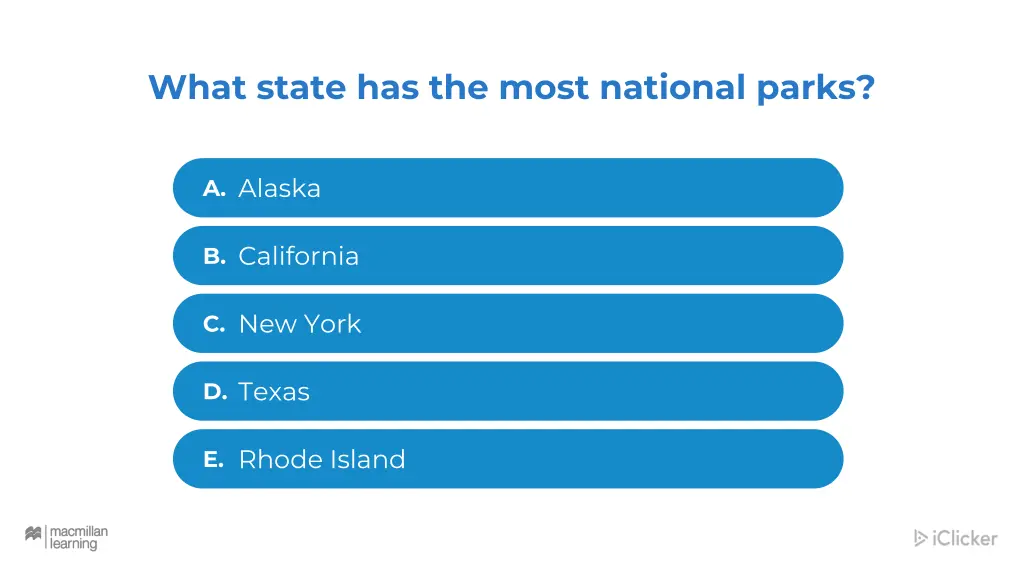 what state has the most national parks