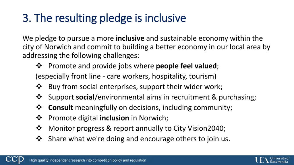 3 the resulting pledge is inclusive