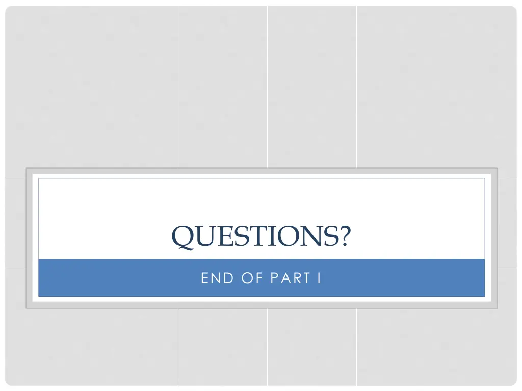 questions
