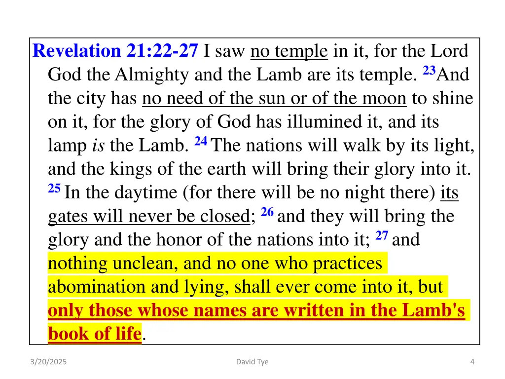 revelation 21 22 27 i saw no temple