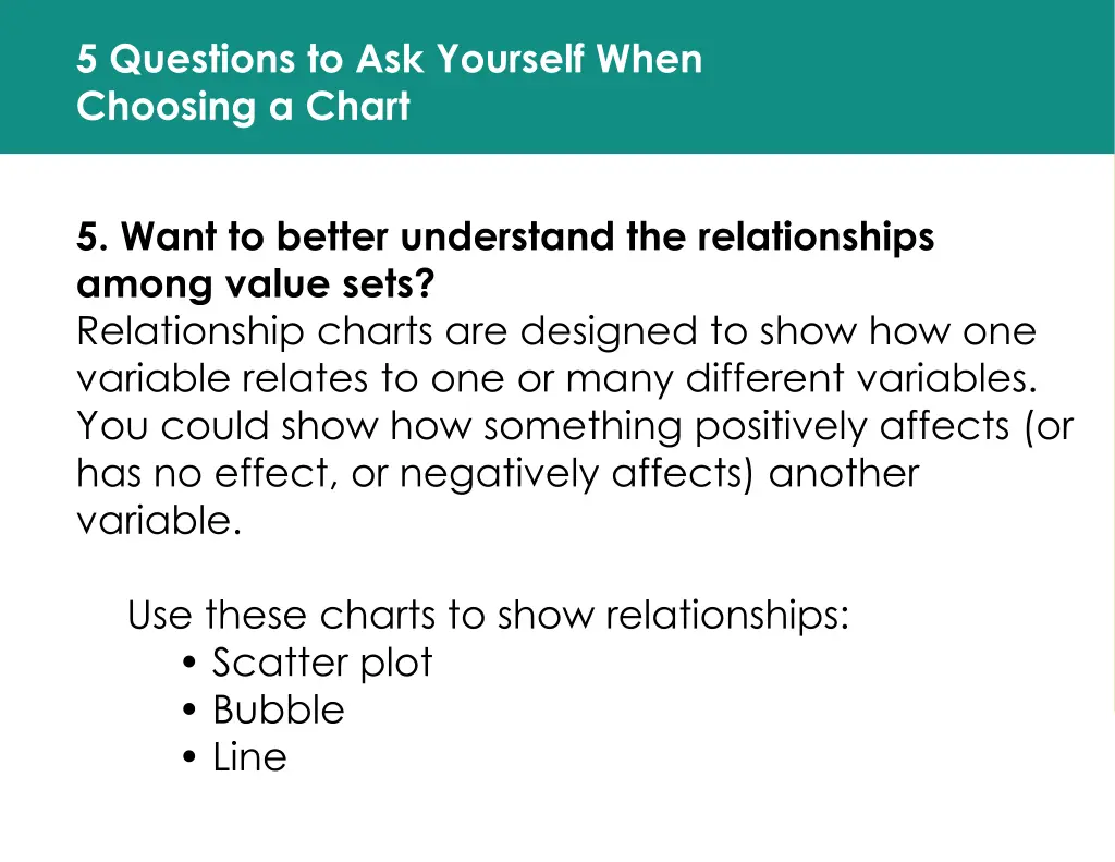 5 questions to ask yourself when choosing a chart 5