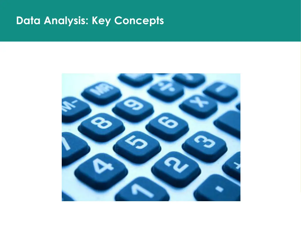 data analysis key concepts