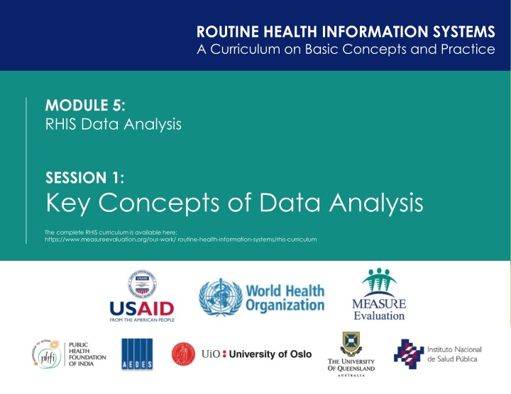 routine health information systems a curriculum