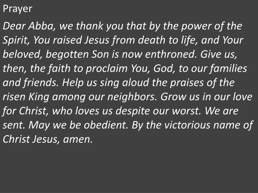 prayer