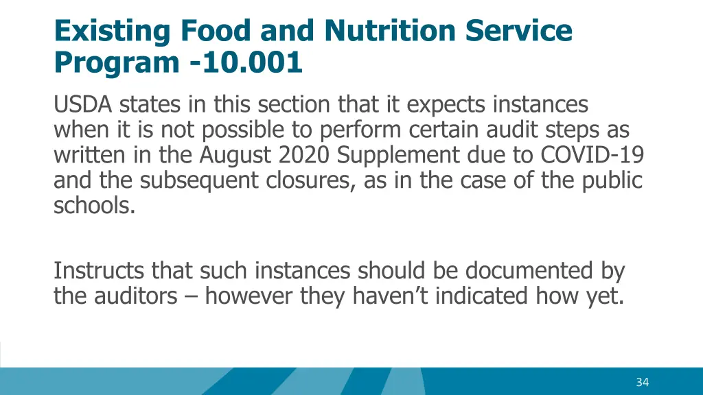 existing food and nutrition service program 1