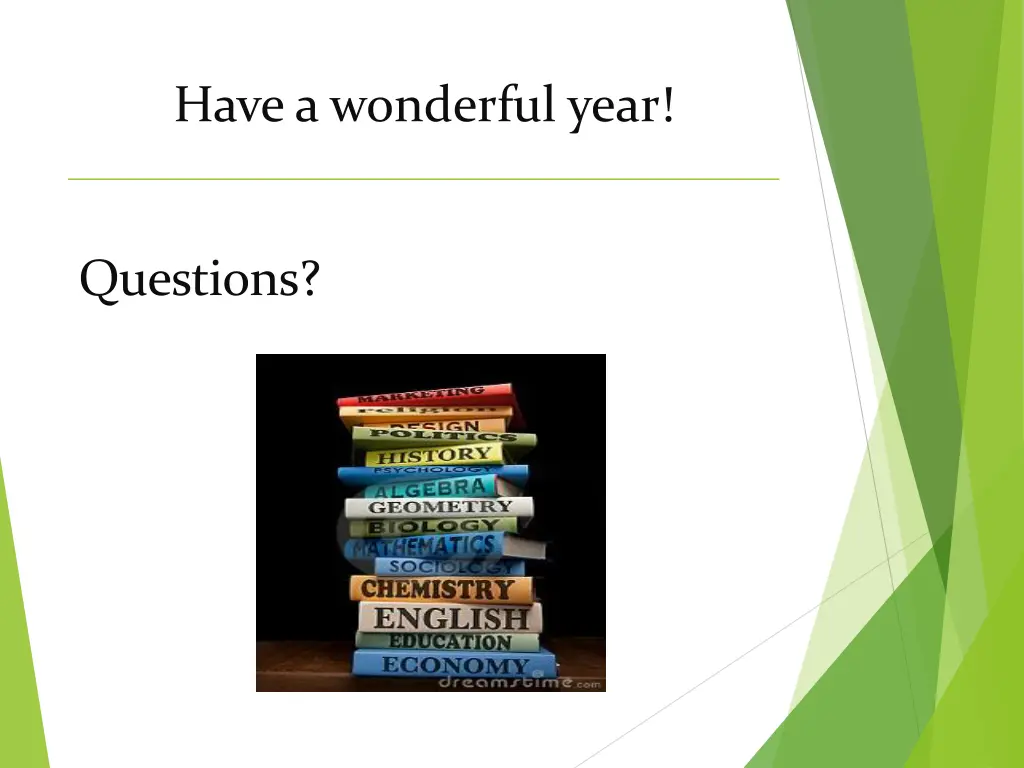 have a wonderful year