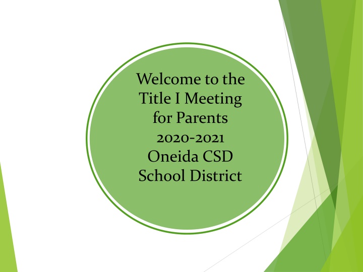 welcome to the title i meeting for parents 2020