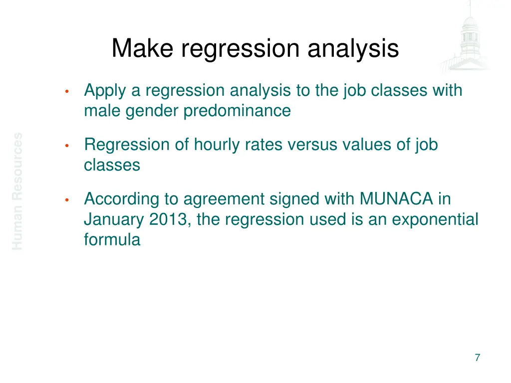 make regression analysis