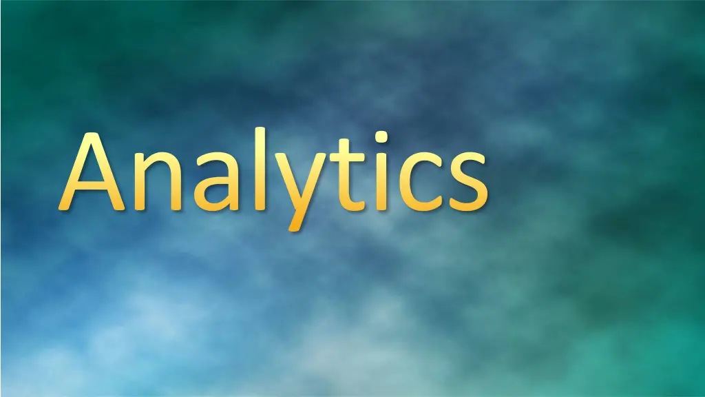 analytics