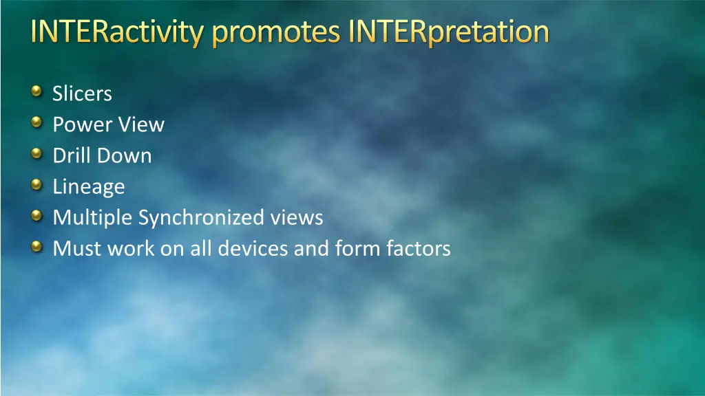 interactivitypromotes interpretation