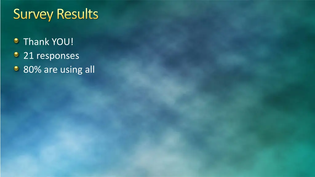 survey results