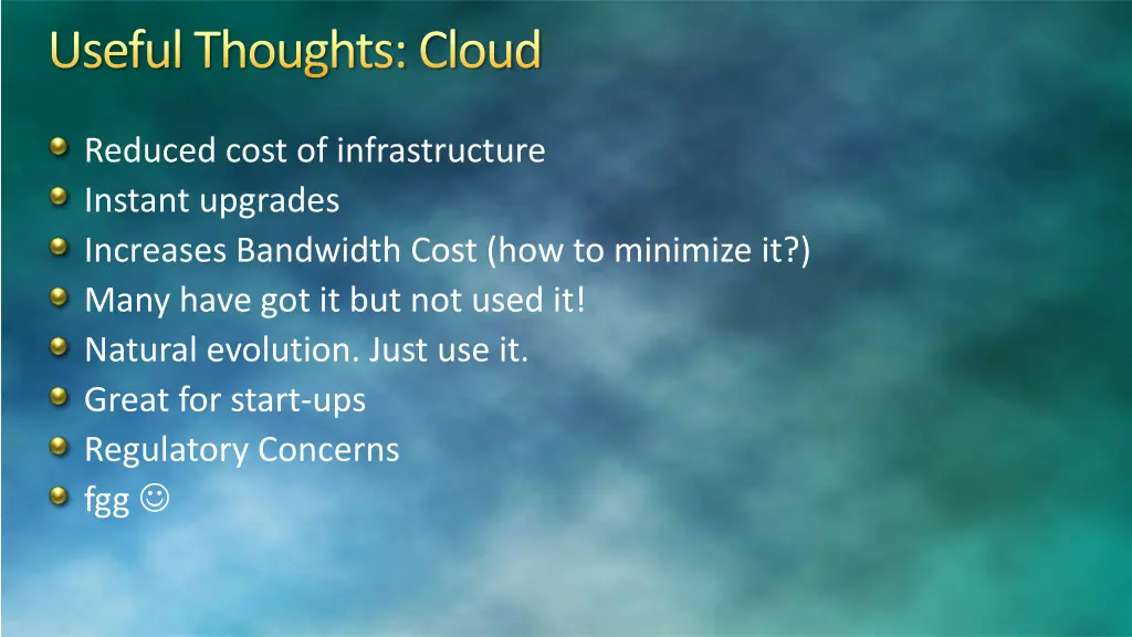 useful thoughts cloud