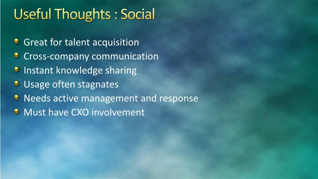 useful thoughts social