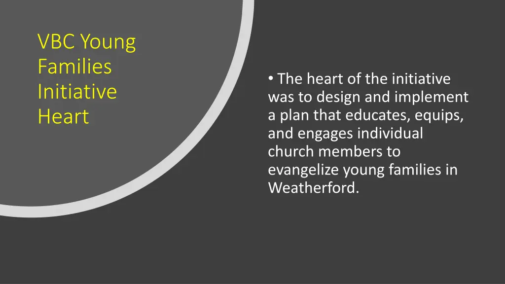 vbc young families initiative heart