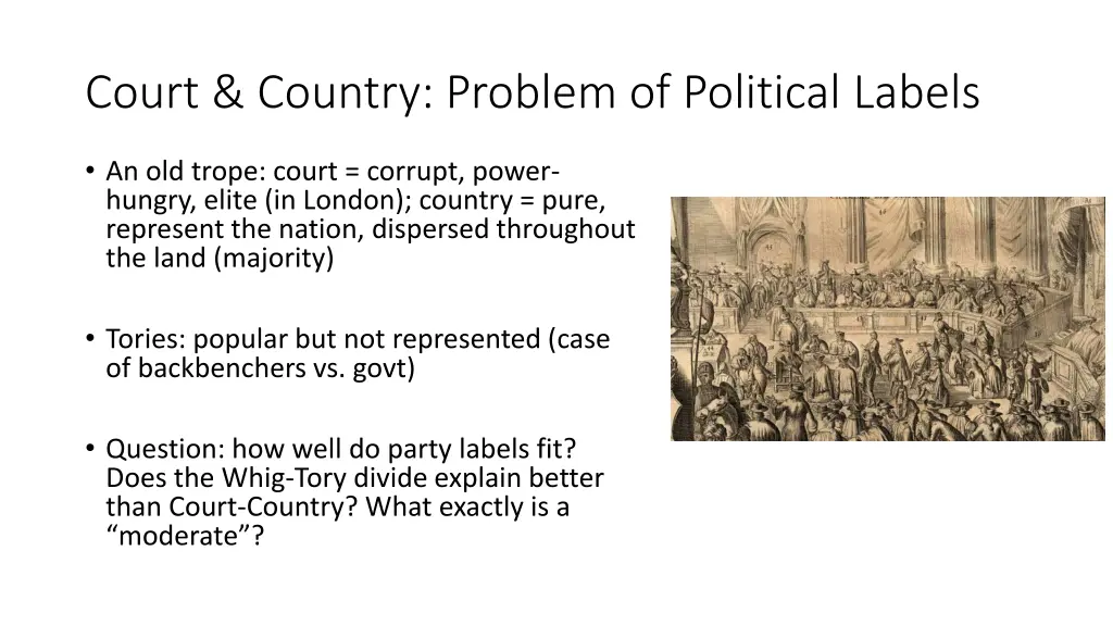 court country problem of political labels