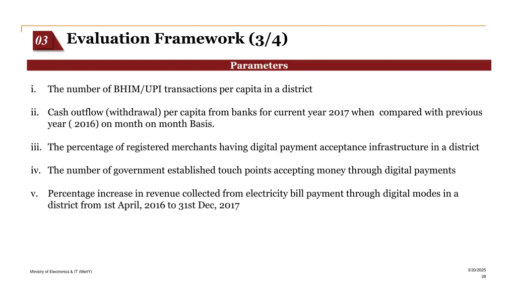 evaluation framework 3 4