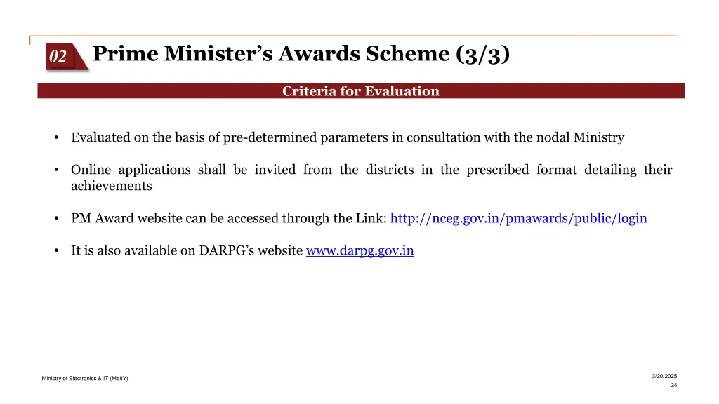 prime minister s awards scheme 3 3